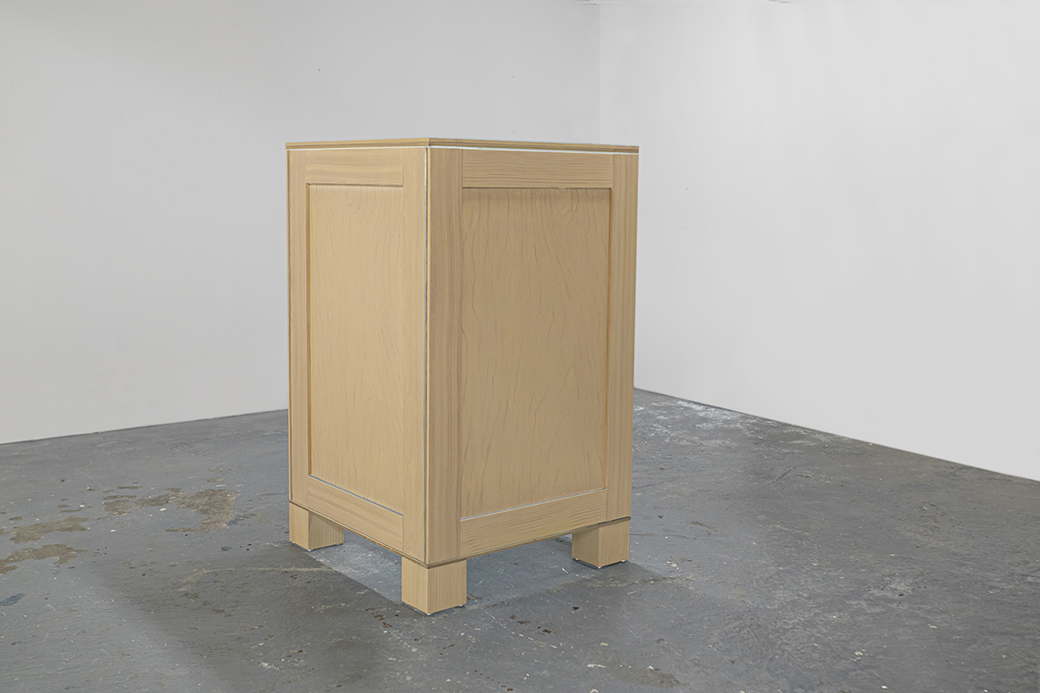 Grained Glass Cabinet