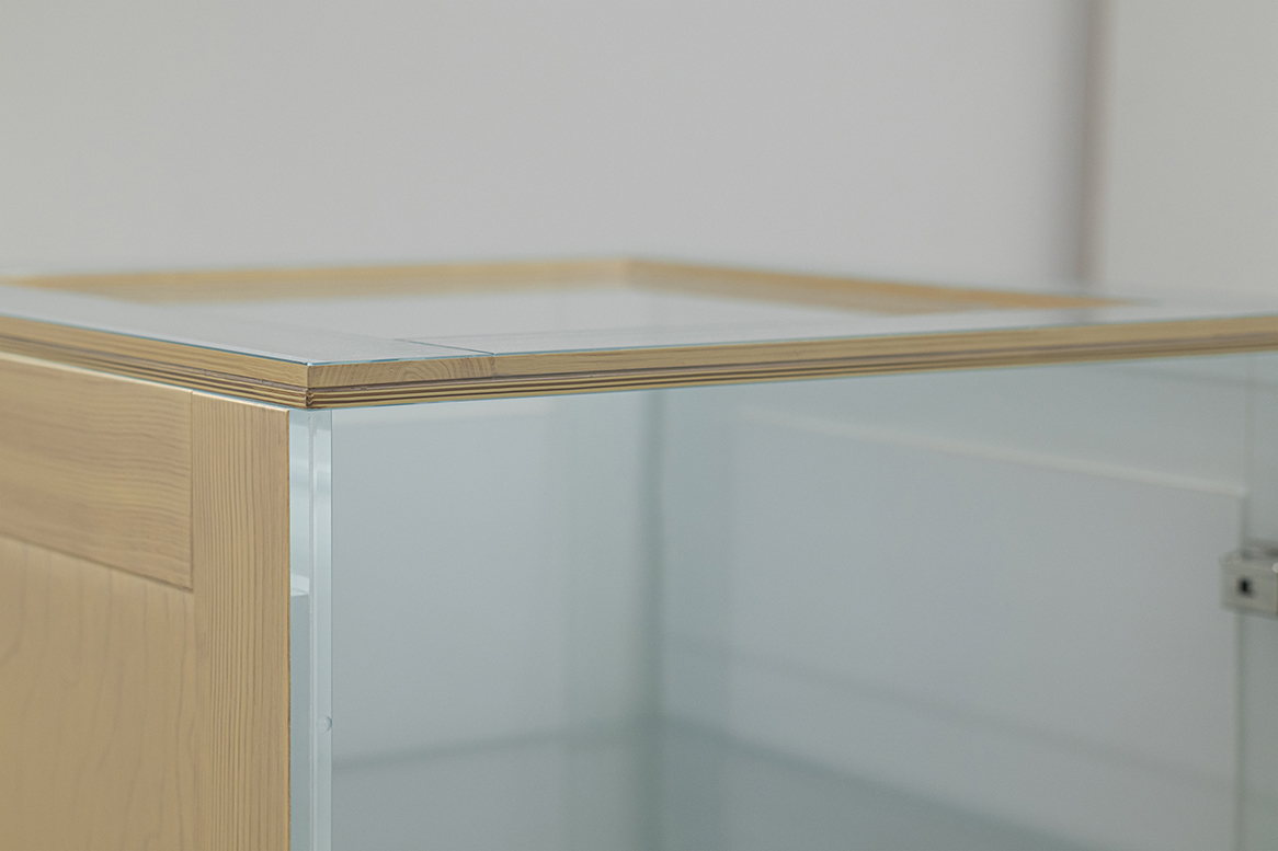 Grained Glass Cabinet