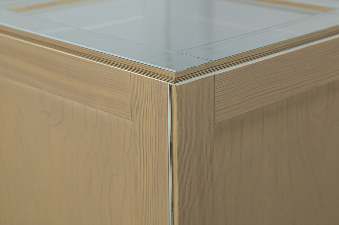 Grained Glass Cabinet